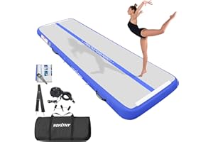 VOFiTNY All Purpose Gymnastics Mat 6.6/10/13/16/20 ft Sturdy Inflatable Tumble Track for Home/Gym