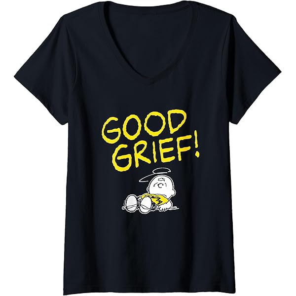 美品✨️GOOD GRIEF! PRINTED OVER TEE Amazon.com: Peanuts - Charlie Brown Good Grief T-Shirt : Clothing