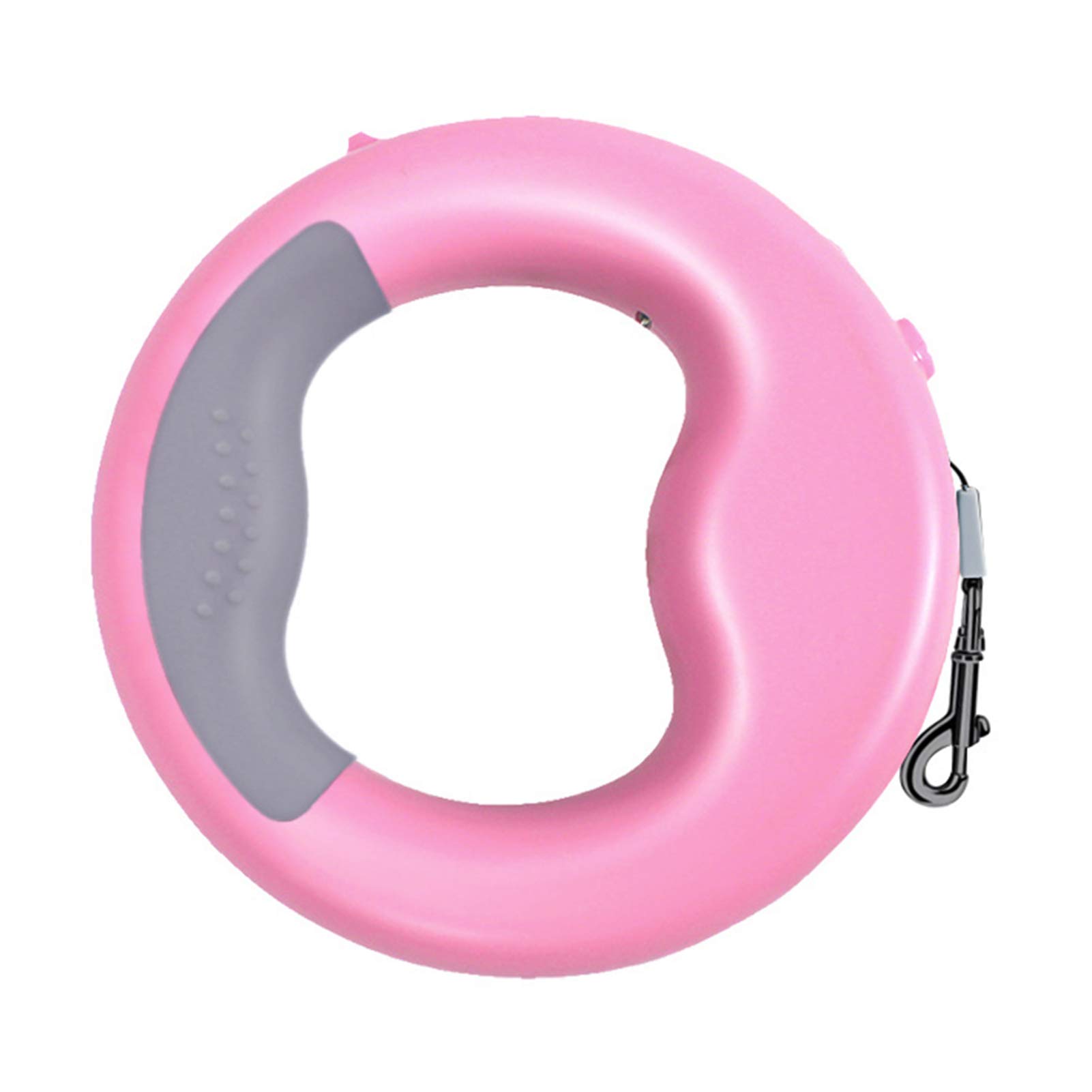 Clenp Retractable Dog Lead, 360 Degree Non-Slip Handle Retractable Small Medium Dog Lead for Walking (Pink)