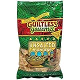 Guiltless Gourmet Unsalted Yellow Corn Tortilla Chips#44; 7 oz#44; - Pack of 12