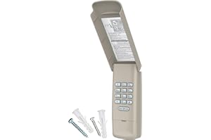 OTLEER for LiftMaster 877MAX Garage Door Opener Keypad, Wireless and Keyless Entry Keypad for Chamberlain/Liftmaster/Craftsman Garage Door Openers with Yellow/Purple/Red/Orange/Green Learn Button