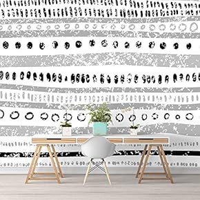 Wall Murals for Bedroom Abstract Geometric Lines Removable Wallpaper Peel and Stick Wall Stickers - 66x96 inches
