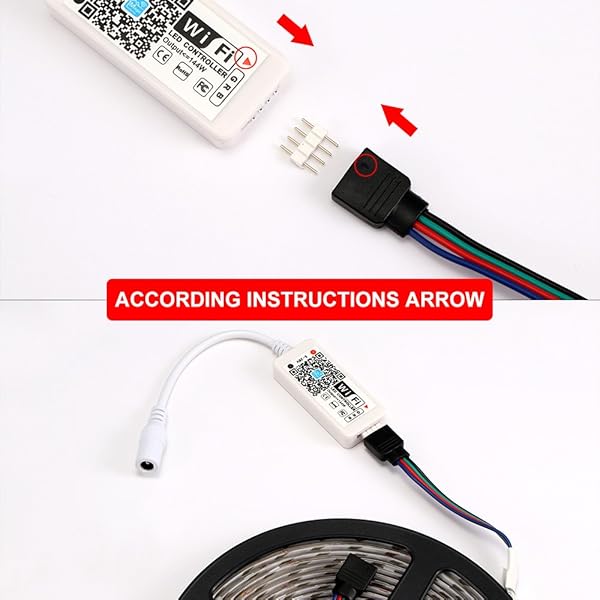 OurLeeme Smart WiFi LED Controlador LED Tiras Controlador para 50503528 RGB Luces LED Tira Tira Trabajar con Alexa Google Home IFTTT AndroidiOS APP