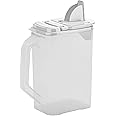 Buddeez Flour and Sugar Container - 4 Quart All Purpose Kitchen Organization and Storage Unit, Dry Storage Container For Kitchen, Large Food Storage Container for Organizing Your Pantry (White Lid)