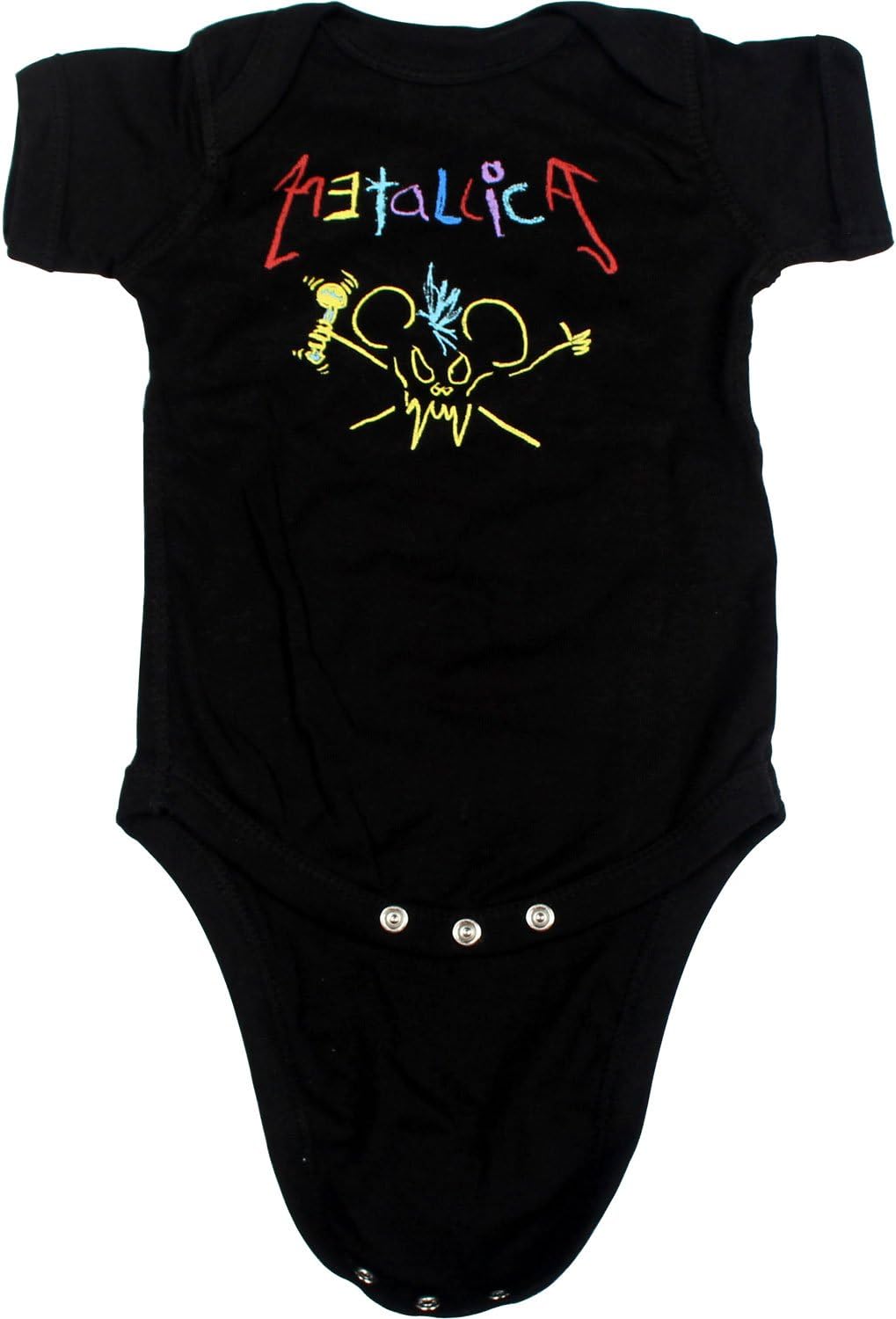 Metallica - Crayon Onesie Babywear in Black
