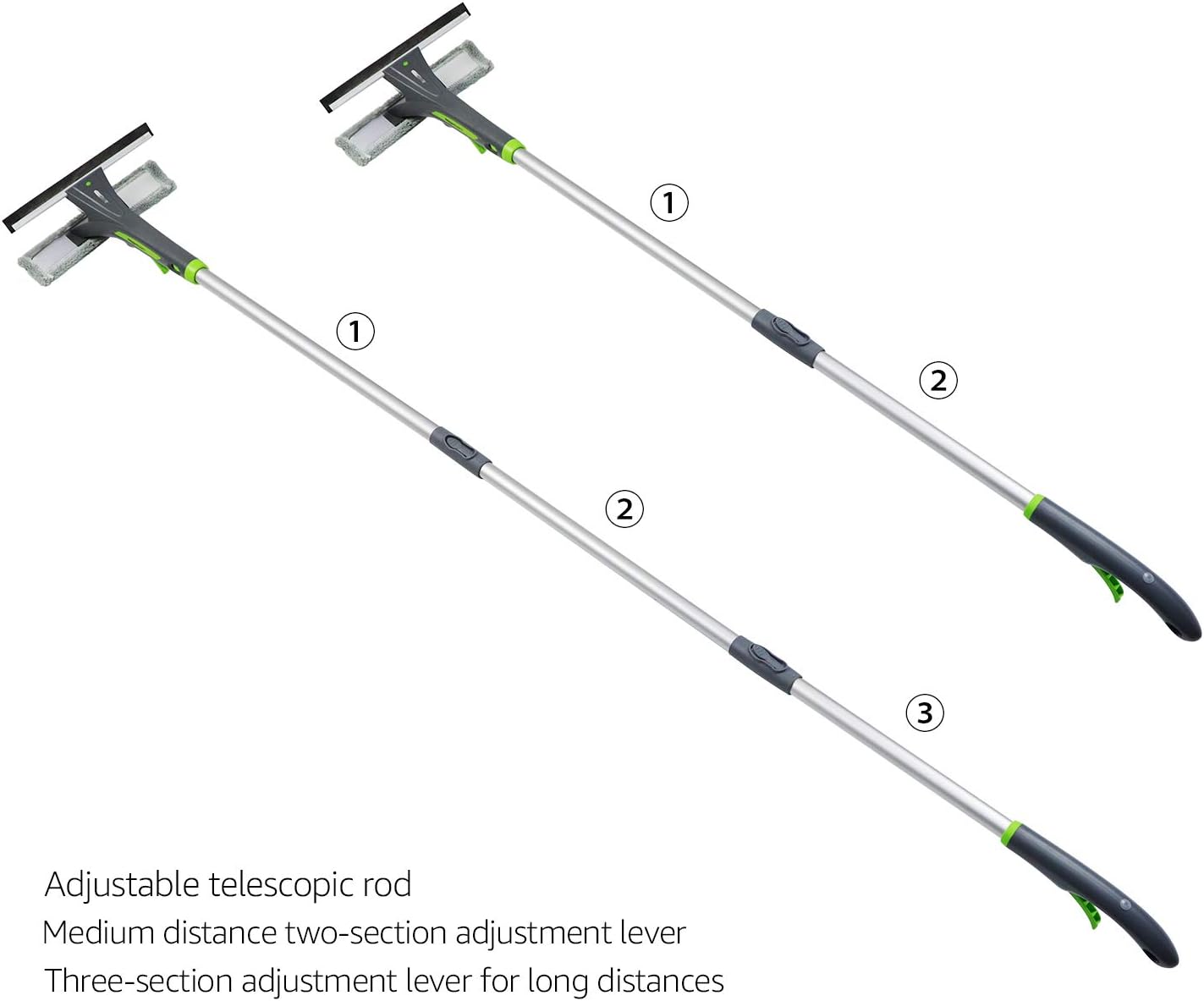 Amazon Basics Extendable Window Squeegee with Spray BigaMart