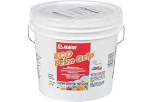 MAPEI ECO Prim Grip,ready-to-use, low-VOC, bond-promoting primer, enhances performance and adhesion of mortars to existing ceramics and difficult-to-bond-to substrates, improves bonding of self-leveling underlayments (SLUs) and bonds of render coats over cementitious substrates, easy, low-odor application 1 gallon (3.79l) jug
