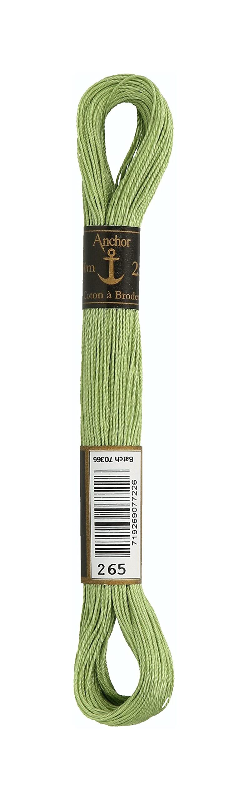 Anchor 4386025-00265 Embroidery Thread, 100% Cotton, 265, 4-Ply, Thickness 25, 30 m, 3 g