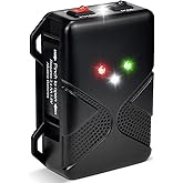 Rodent Repellent for Cars Battery Operated Ultrasonic Mice and Rat Deterrent with LED Flashlights, Wireless Under Hood Animal Repeller Pest Control Device for RV, Truck, and Vehicle Engine Protection