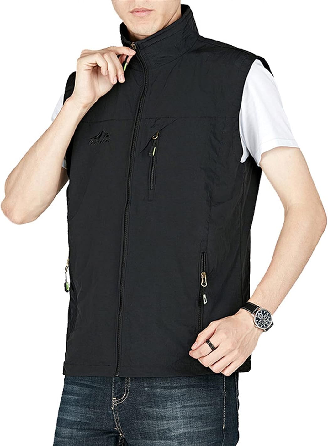 Gihuo Men's Golf Lightweight Photo Vest Fishing Travel Safari Vest: Clothing