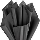 EUSOAR Black Wrapping Tissue Paper - 20x30 inches, 200pcs Present Packing Tissue, DIY Crafts Decorative Art Craft Birthday Party Festival