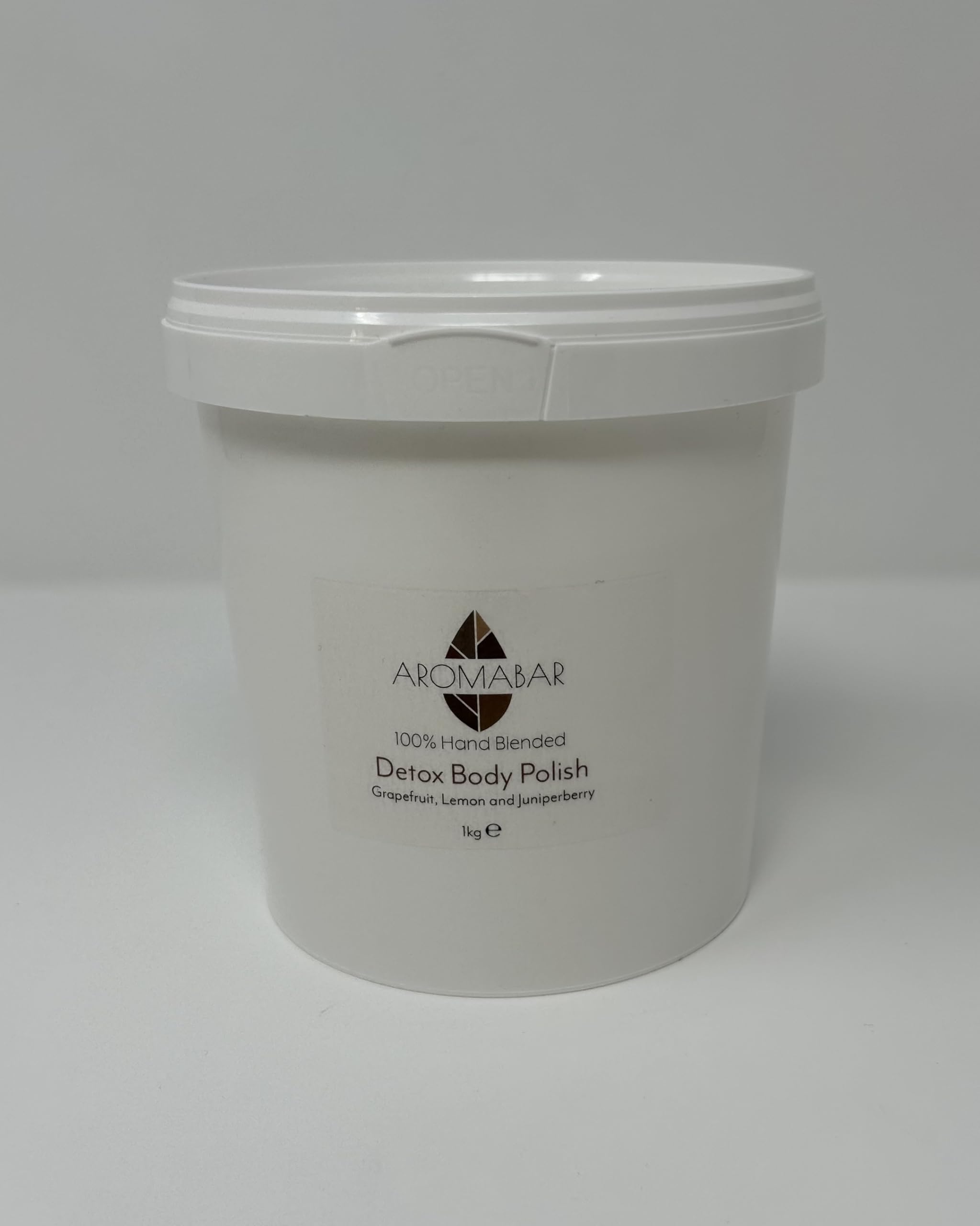 Spa Detox Body Scrub 1kg Dead Sea Salt, Shea Butter, Almond Oil and pure Grapefruit, Lemon & Juniperberry essential oils 100% Natural Paraben Free