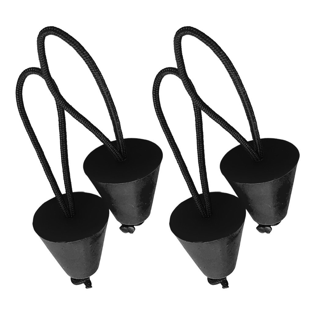 Yundxi Kayak Scupper Plug Kit Canoe Drain Holes Stopper Bung Fit all holes between 3/4" to 1.5"