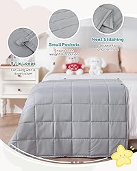 Topblan 7 lb Weighted Blanket, 41" x 60" Heavy