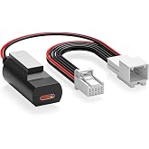 10 Pin Type B Dash Cam Power Adapter PD20W for Select Toyota/Lexus/Subaru Models - Car Rearview Mirror DashCam Power Adapter with 4 USB Cable (USBC Port)