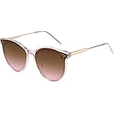 SOJOS Classic Trendy Round Sunglasses Womens Mens Oversized Large Shades UV400 Vacation Sunnies SJ2068