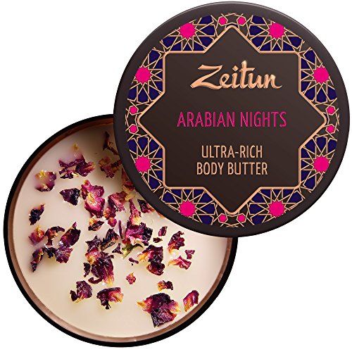 Zeitun Body Butter – Rich Body Cream For Dry Skin – Arabian Nights – Shea Butter Body Moisturizer – Body Butter With Sensual Aphrodisiac 6.7 oz
