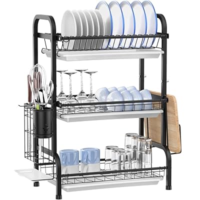 Tier Stainless Steel Dish Drying Rack with Drain Singapore Ubuy