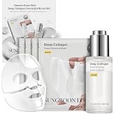 SUNGBOON EDITOR Rejuvenating Combo/Deep Collagen Boost Set(Serum+Mask 4ea) | Ultra-Low Molecular Collagen, Volufiline, Niacinamide, Plumping Hydration, Firming Care, Radiant Glow, Korean Skin Care Set