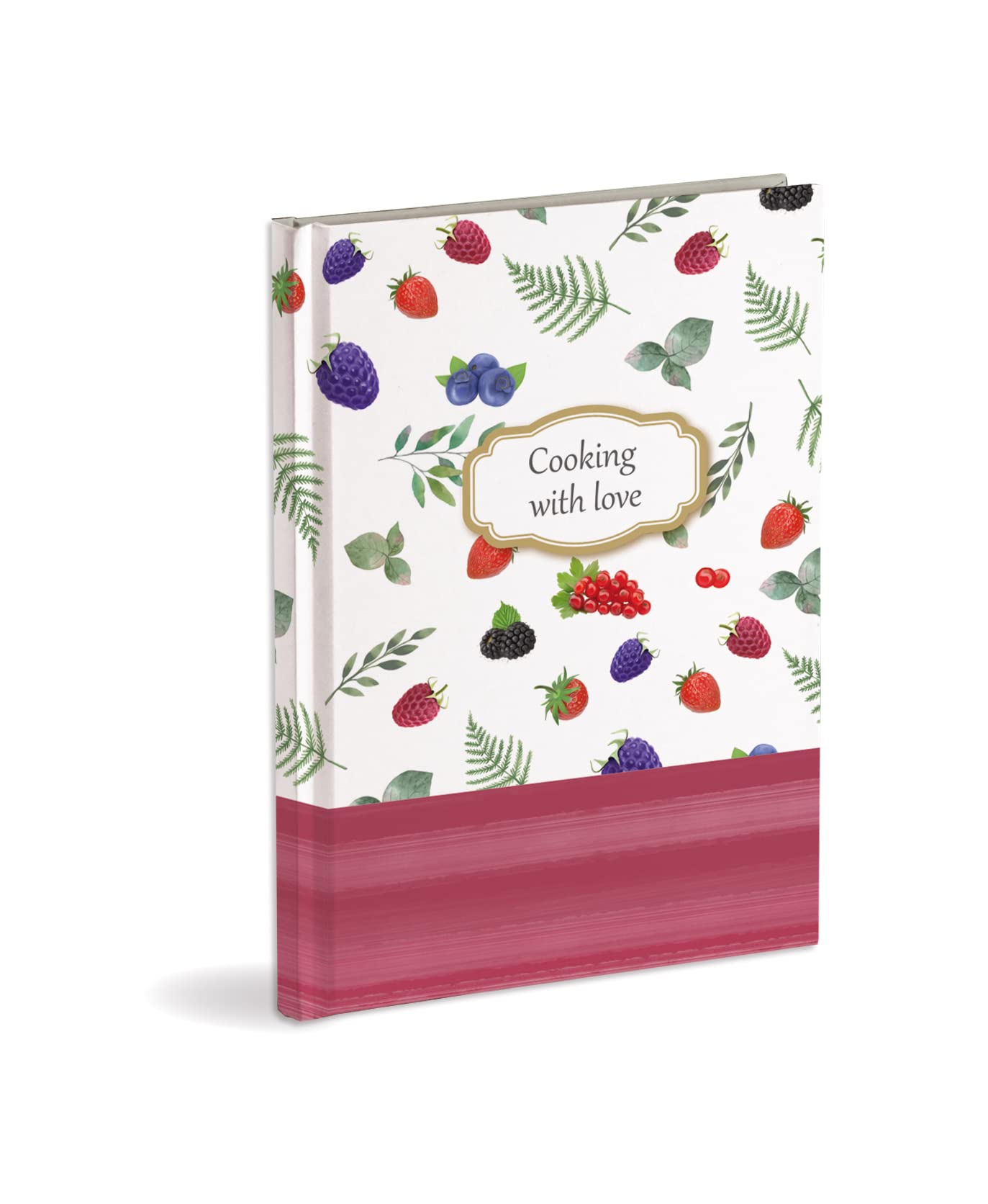 Personal Writing Recipe Book with 3 Bookmarks of 60 Sheets (120 Pages not Numbered) Made of Ivory Paper.