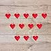 Partyprops Red Felt Heart Ornaments | Valentines Heart Ornaments | Felt Heart Decorations | Valentine's Day Decor | Wedding Favors | Set of 12
