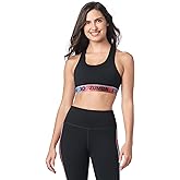 ZUMBA Women’s Love Scoop Sports Bra, Athletic Workout Top for Women