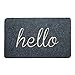 BIGA Hello Front Welcome Entrance Door Mats for Indoor Outdoor Entry Garage Patio High Traffic Areas Shoe Rugs primary