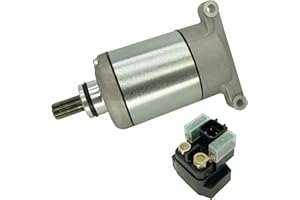 Soarider Starter & Relay for Yamaha Grizzly 550 2009-2014 Grizzly 700 2009-2023 Kodiak 700 2016-2023, 28P-81890-00-00 28P-81890-01-00 19500 410-58036 SMU0512 SM17 YA-125N, Grizzly Kodiak 700 Starter