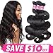 JVH 100% Brazilian Body Wave Virgin Hair 1 Bundle Human Hair Extensions 8inch