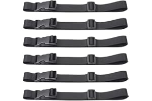 Nylon Strap with Buckle, Quick Release Short Adjustable Straps with Buckles, Securing Tie Down Straps for Backpacking, Compre