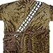 Robe Factory Star Wars Chewbacca Adult Bathrobe & Swim Suit Cover Up Big and Tall, Brown
