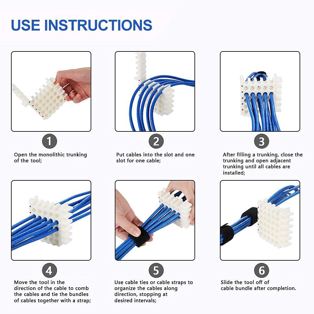 Mua Cable Bundler Organizing Tool, Ethernet Network Cable Dresser ...