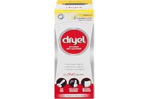 dryel At-Home Dry Cleaner Refill Kit, Gentle Laundry Care for Special Fabrics and Dry-Clean-Only Clothes, 8 Load Capacity - Reusable Fabric Protection Bag Needed (Sold Seperatly)