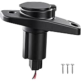 TRUTIDAL Boat Stern Light Base,Anchor Light Base,Waterproof Navigation Lights for Pontoon,Marine,Yacht,Jon Boat (Angled 12 Degrees)