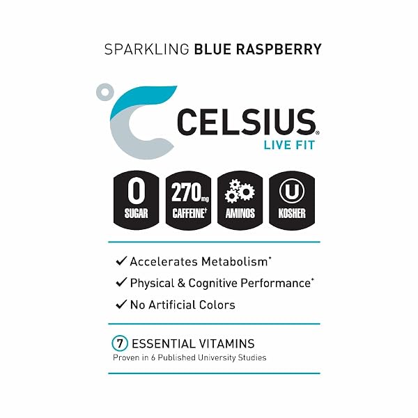 CELSIUS ESSENTIALS BLUE CRUSH 16OZ
