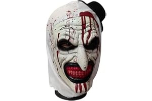 HISECOO Terrifying Scary Clown Mask,joker mask，Halloween Horror role-Playing, Latex Masks, fun Horror Mask, Halloween Mask Perfect for Halloween Disguise Partie