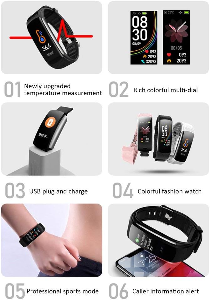 Amazon Com Fitness Tracker Activity Tracker With Body