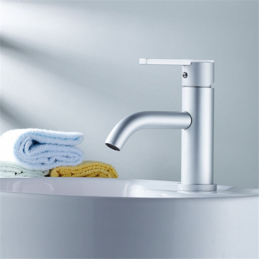 Aqimm Commercial Waterfall Bathroom Faucet Modern Zinc Alloy Hot Cold Water Lavatory Vanity Sink Faucet Kitchen Bathroom Fixtures Touch On Faucets Urbytuscom