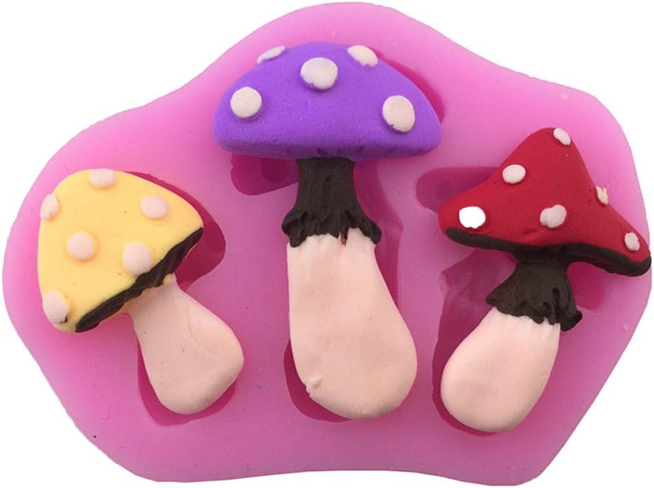 Fondant Molds 3D Fairy House Silicone Molds Flower Leaf Snail Mushroom Chocolate Candy Mold Cake Baking Molds