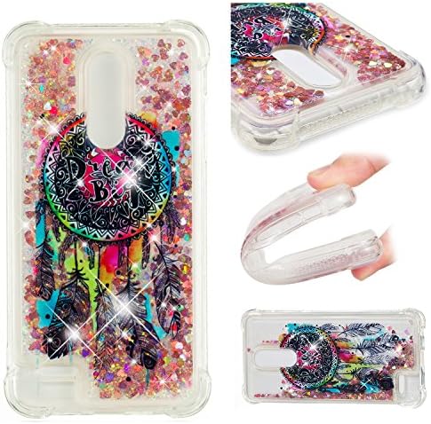 LG V30 Flowing Liquid Case LG V30 Quicksand Glitter Case ModeFan Shockproof Slim Bumper Protector Cover for LG V30