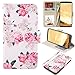UrSpeedtekLive Galaxy S8 Case, Galaxy S8 Wallet Case Folio Flip Premium PU Leather Case Cover with Card Holder Slot Pockets, Wrist Strap, Magnetic Closure for Samsung Galaxy S8 (2017),Flower 2