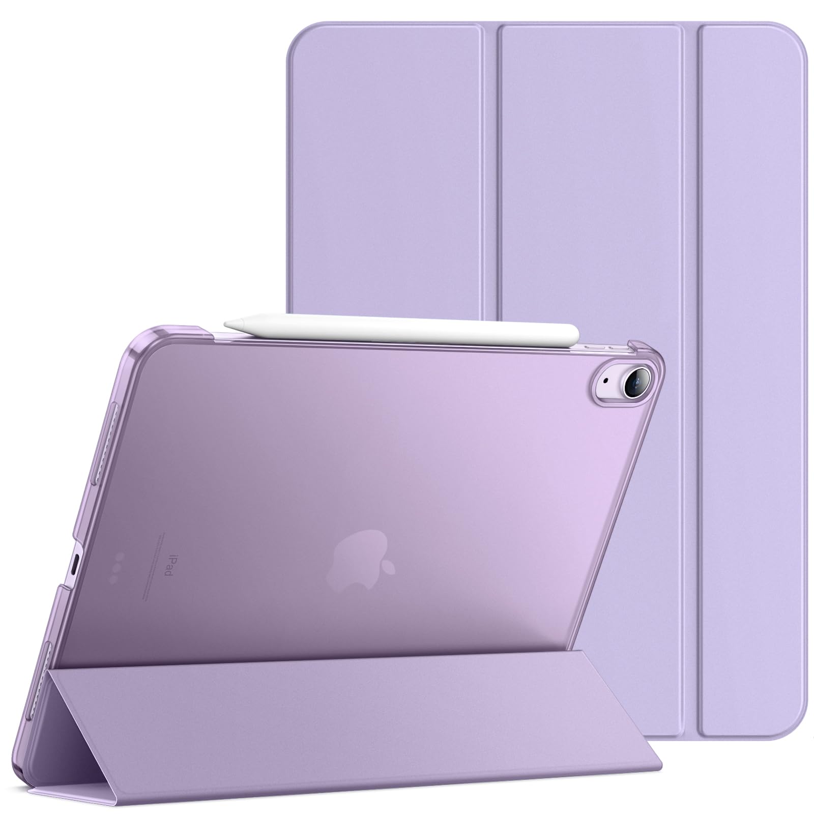 JETech Case ONLY for iPad Air 11-Inch M4/M3/M2 (2026/2025/2024), iPad Air 5/4 (2022/2020 5th/4th Generation 10.9-Inch), Slim Stand Hard Back Shell Cover with Auto Wake/Sleep (Light Purple)