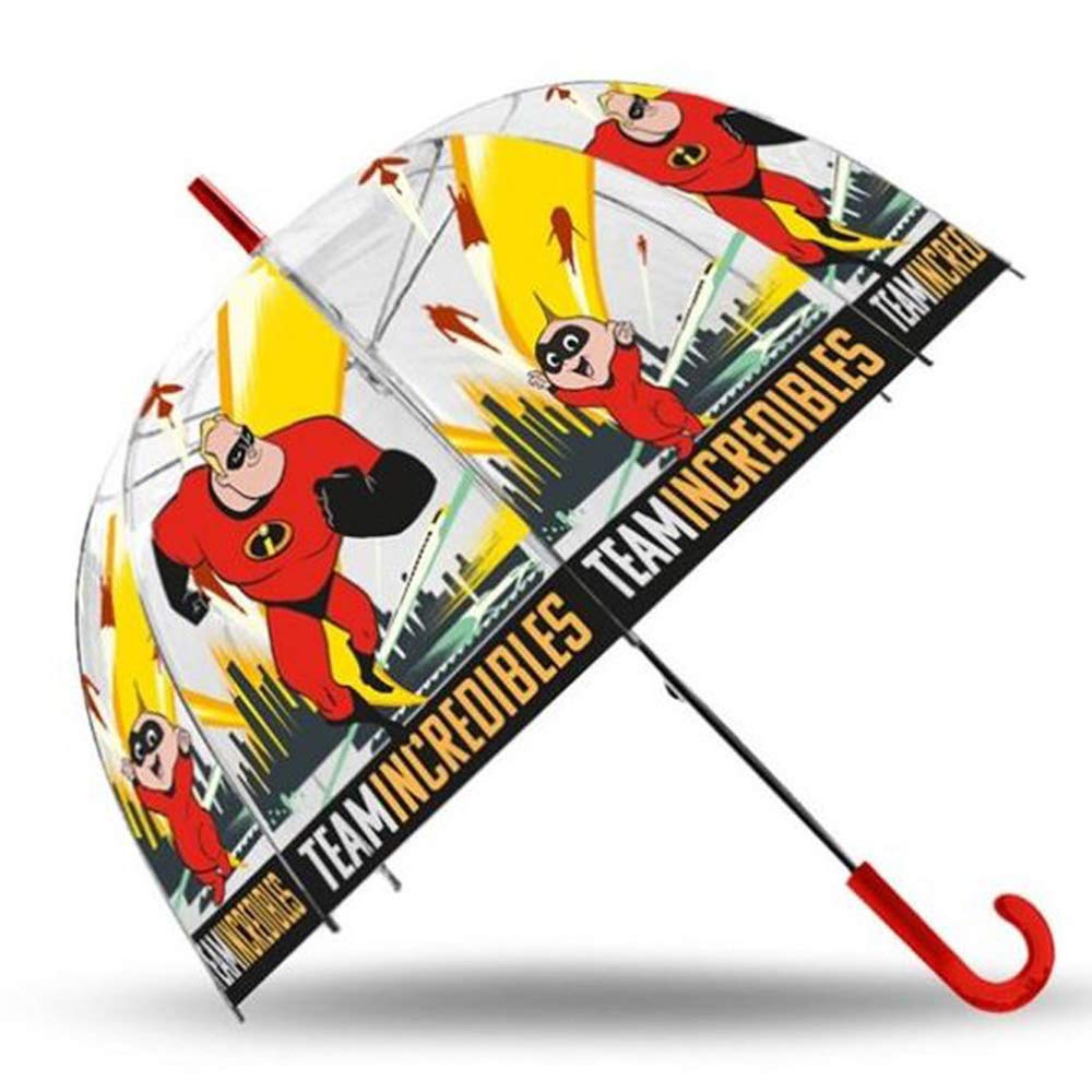 Paraguas transparente de Los Increibles.