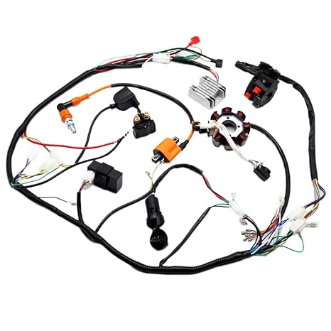 Complete Electrics Atv Quad 150cc 200cc 250cc 300cc 3 Holes Stator Cdi Performance Coil Wire Harness Zongshen Lifan