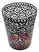 EasyPAG 2 PC Office Trash Can Hollow Flower Pattern Wastebasket 7.25 x 9 x 11.75 inch, Black