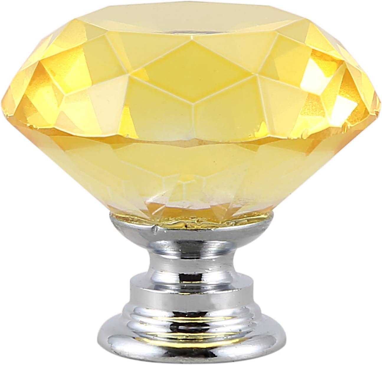 ACAMPTAR 5 x Perillas de Puerta de Corte de Diamante de Vidrio de