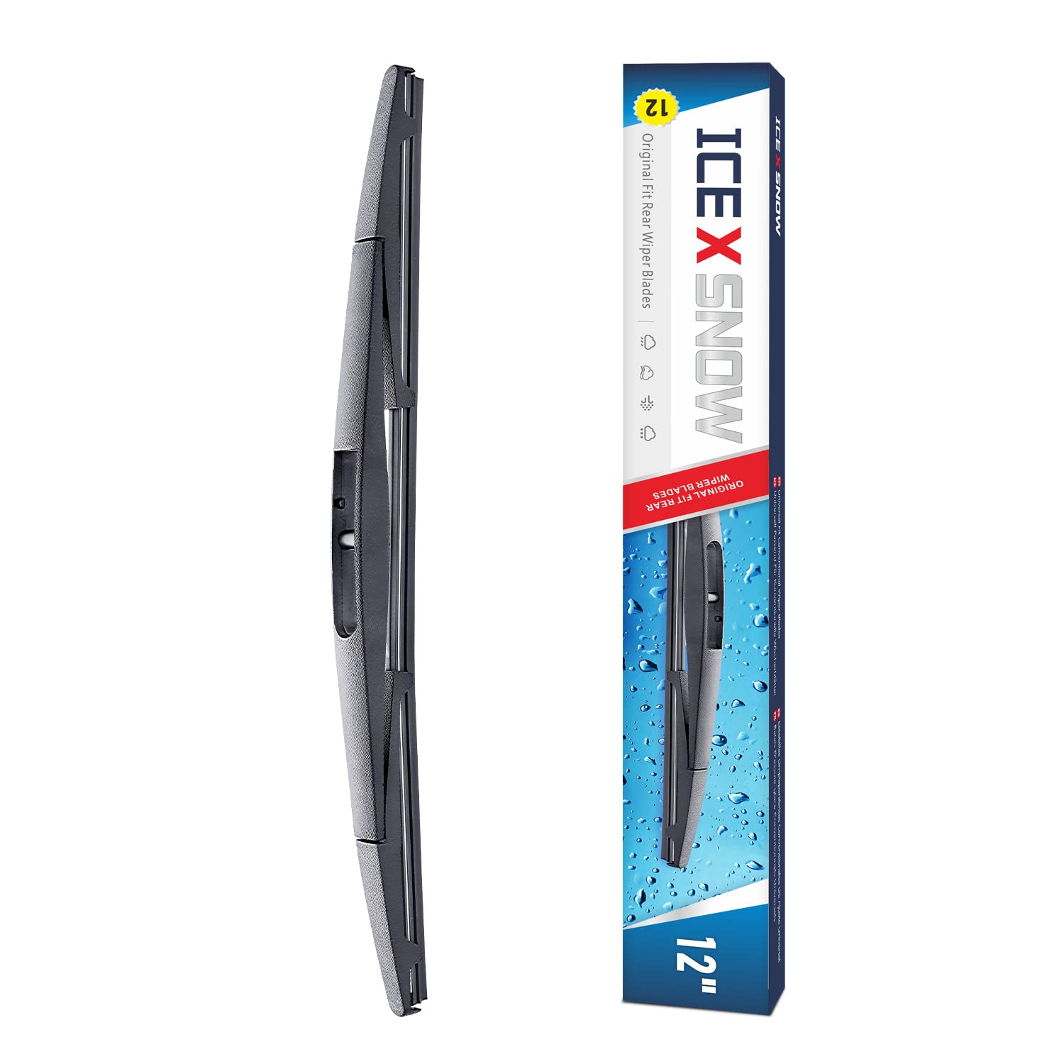 Photo 1 of 12 Inch Rear Wiper Blade Replacement for Honda CRV 2022-2017;Jeep Wrangler 2024-2018;Nissan Armada 2024-2005 Murano 2023-2009 Cube 2014-2009 OEM Quality Back Windshield Wiper Blade(12B/H306)
