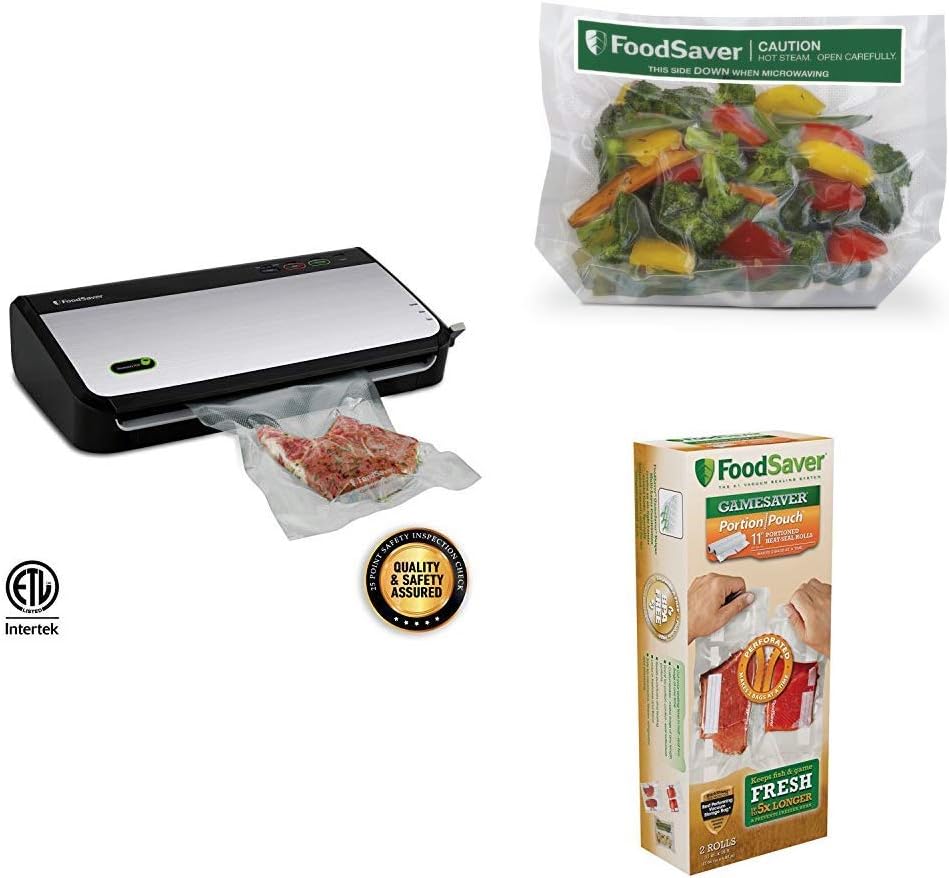 FoodSaver FM2435 Vacuum Sealer with Bonus Handheld Sealer/Meal Prep Kit