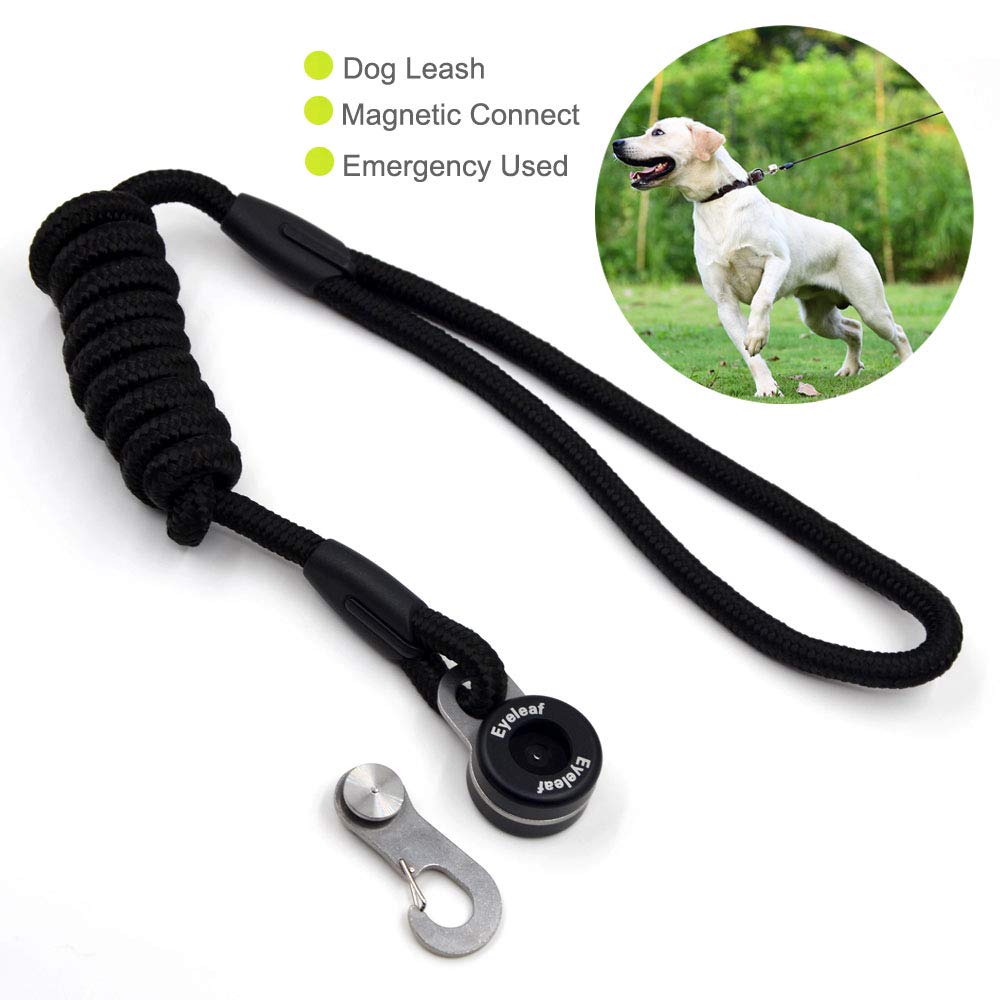 outdoortop Hands Free Leash Fastener - Strong Magnetic hook Pets Lock Carabiner Quick Link Nylon Climbing Rope Dog Leash Free Control-for Running Hiking Jogging and Walking for Small-Medium Dogs