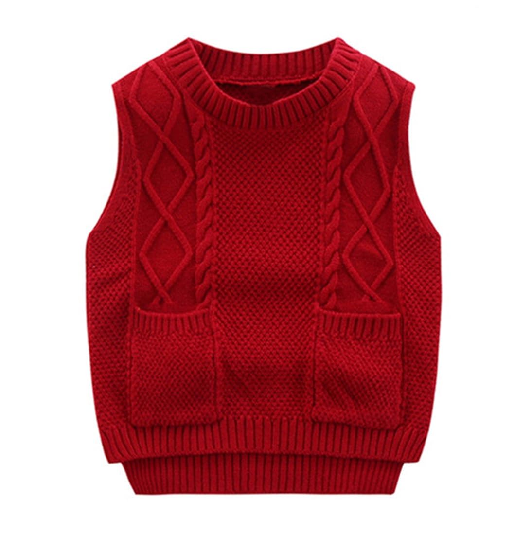 baby boy red sweater vest